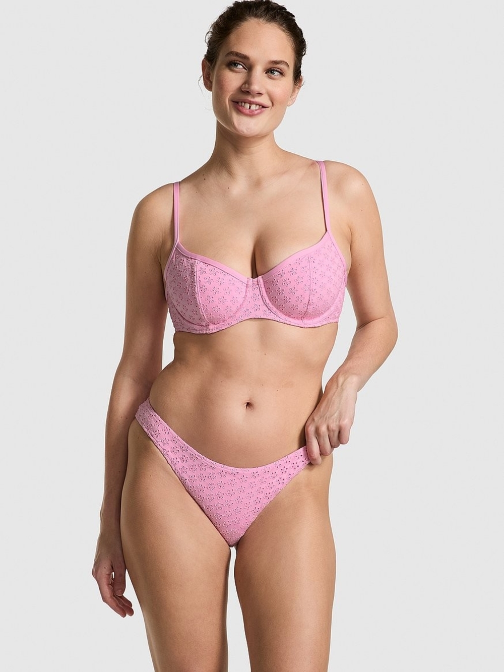 Victoria's Secret Pink Lace Bikini Set
